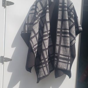 Nicole Miller plaid shawl